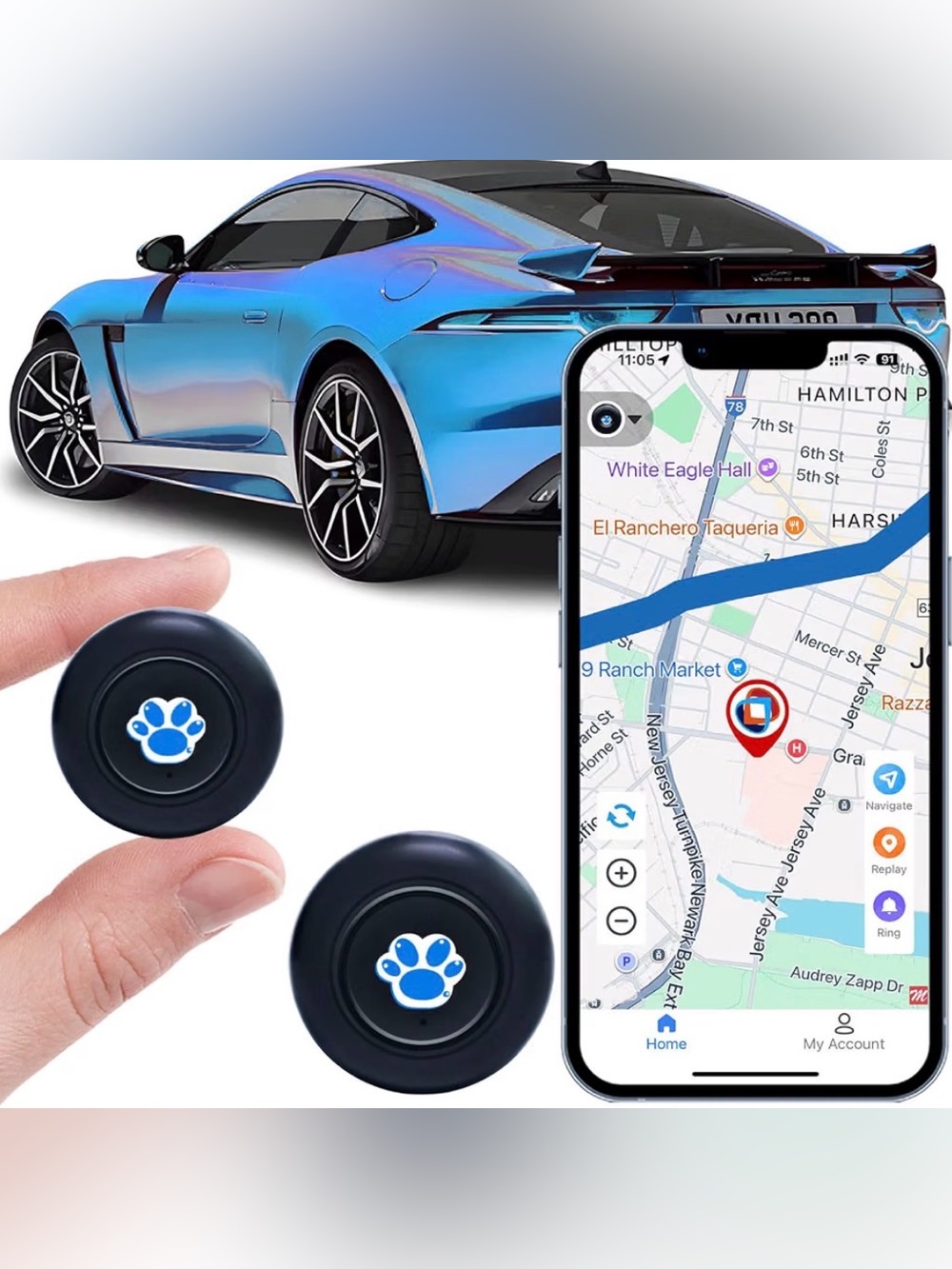 Mini GPS Tracker for Vehicles & Valuables – No Subscription